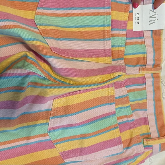 zara striped shorts - Picture 3 of 6